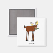 Moose Magnet Magneet (Voorkant / Achterkant)