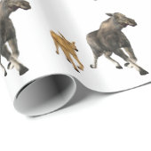 Moose mama en Baby Cadeaupapier (Rol Hoek)