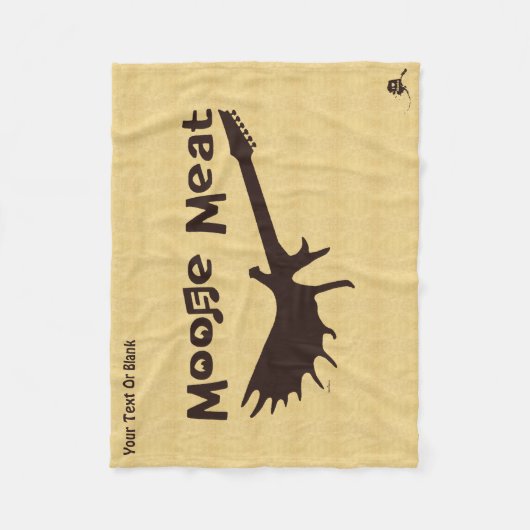 Moose Meat Rock Band Fleece Blanket (Voorkant)
