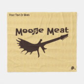 Moose Meat Rock Band Fleece Blanket (Voorkant (Horizontaal))