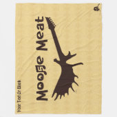 Moose Meat Rock Band Fleece Deken (Voorkant)