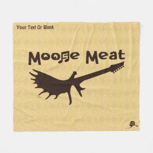 Moose Meat Rock Band Fleece Dekensloffen Deken