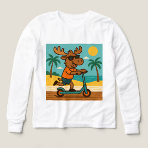 Moose on the Loose - Beach Adventure T-Shirt pour
