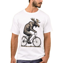 Moose on the Move – Quirky Fiets T-shirt 4