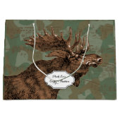 Moose op Camouflage Large Cadeauzakje (Voorkant)
