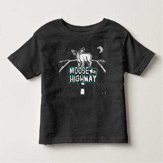 Moose op een Highway Peuter Shirt