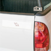 Moose Outline Bumpersticker (Op Truck)