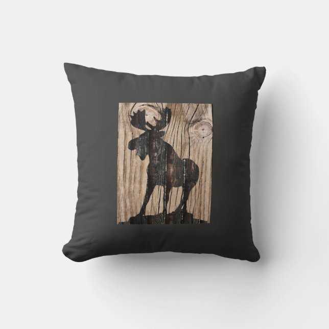 Moose Pillow door Leslie Harlow Kussen (Voorkant)