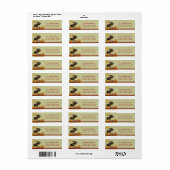 Moose Pine Tree Return-adres Etiket (Full Sheet)