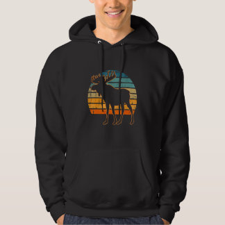 Moose Retro  80s Style Canada Dier Hoodie