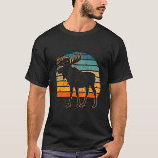 Moose Retro  80s Style Canada Dier T-shirt