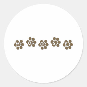 Moose Ronde Sticker
