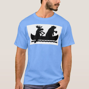 Moose Rowing Beer met koffie T-shirt