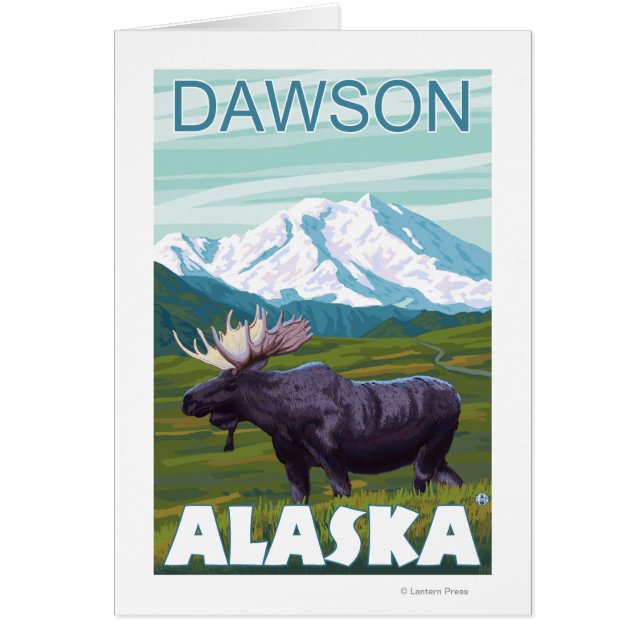 Moose Scene - Dawson, Alaska (Voorkant)