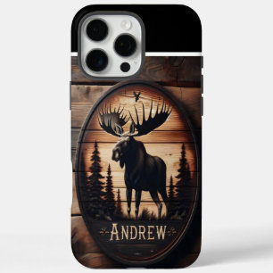 Moose Silhouet houten bord iPhone 16 Pro Max Hoesje