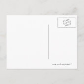 Moose Silhouette Briefkaart (Achterkant)