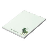 Moose Silhouette Camouflage Quote Notitieblok (Gedraaid)