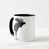 Moose Silhouette Mok (Voorkant links)