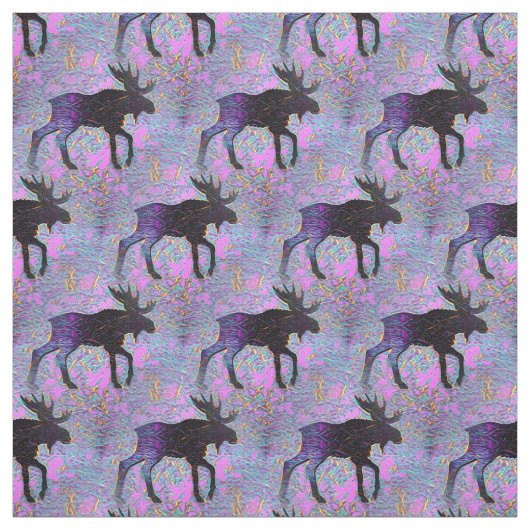 Moose Silhouette Stof (Swatch)