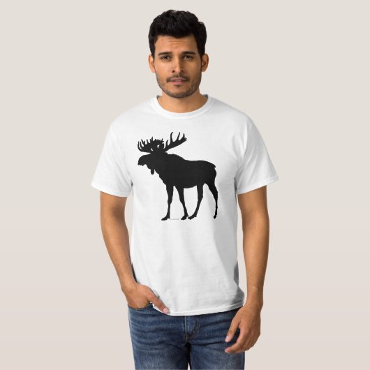 Moose Silhouette T-shirt (Voorkant volledig)