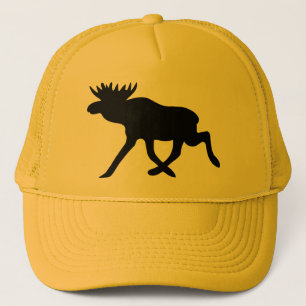 Moose Silhouette Trucker Pet