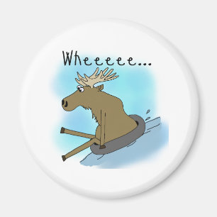 Moose Snow Tubing Magneet