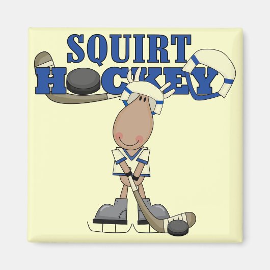 Moose Squirt Hockey Tshirts en geschenken Magneet (Voorkant)