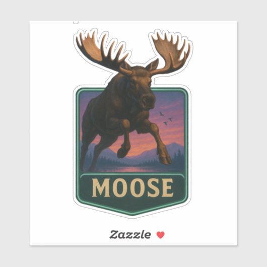 Moose Sticker (Vel)