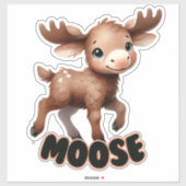 MOOSE - STICKER DE NURSERIE (Feuille)