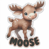 MOOSE - STICKER DE NURSERIE (Devant)