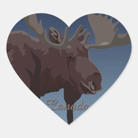 Moose Stickers Custom Canada Moose Stickers (Voorkant)