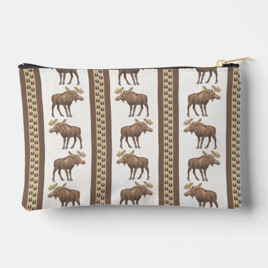 Moose Stripe Zipper Pouch Etui (Achterkant)