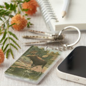 Moose Walting in Water Sleutelhanger (Voorkant Rechts)