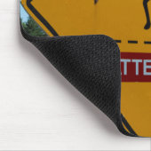 Moose Warning Sign Muismat (Hoek)