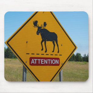 Moose Warning Sign Muismat