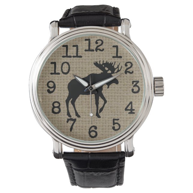 Moose Watch van Leslie Harlow Horloge (Voorkant)