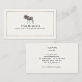 Moose Wilderness Sportsman Carte de visite (Devant / Derrière)