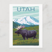 Moose with MountainUtah Briefkaart (Voorkant)