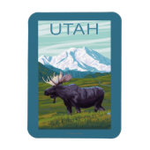 Moose with MountainUtah Magneet (Verticaal)