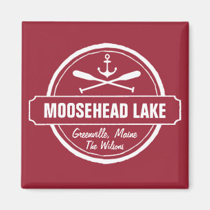 Moosehead Lake Maine ankerplaats aangepaste stad Magneet