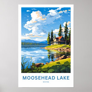 Moosehead Lake Maine Reisprint Poster