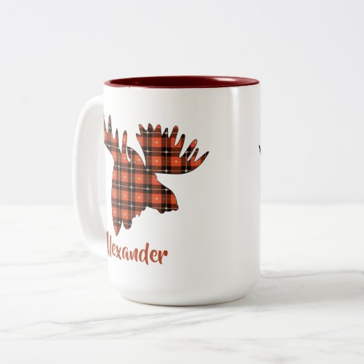 Moosehead Lumberjack Two-Tone Coffee Mok (Voorkant links)