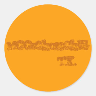 MooseknucklE TX. Ronde Sticker