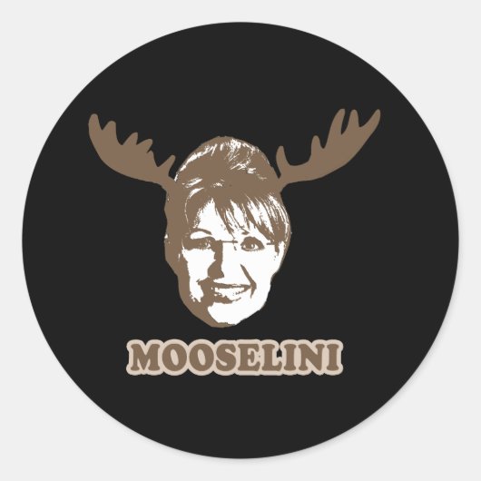 Mooselini Ronde Sticker (Voorkant)