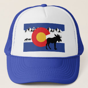 MOOSESin-Colorado-vlag Trucker Pet