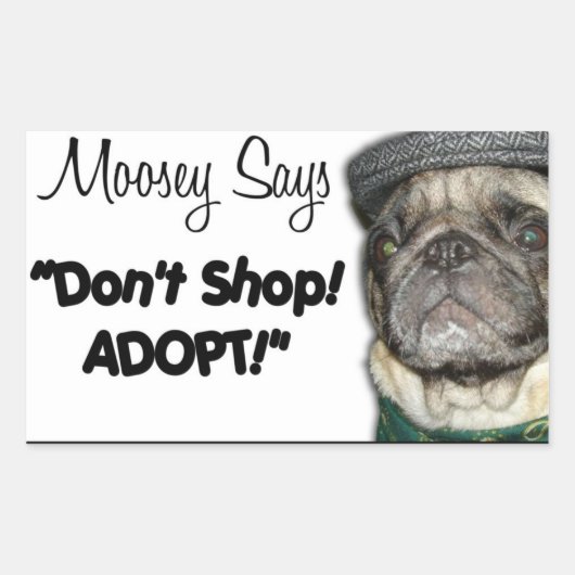 "Moosey zegt" Stickers (Voorkant)