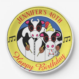 Moosicians Funny Birthday Party Papieren Bordje