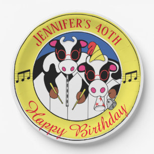 Moosicians Funny Birthday Party Papieren Bordje