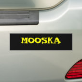 MOOSKA BUMPERSTICKER (Op auto)