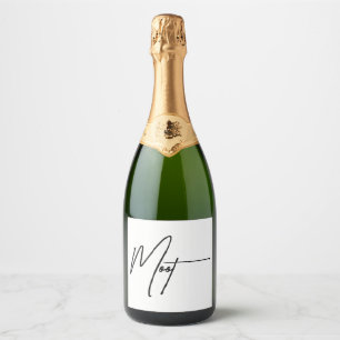 "Moot" - Grappige onderlinge verbinding citaat Sparkling Wijnetiket